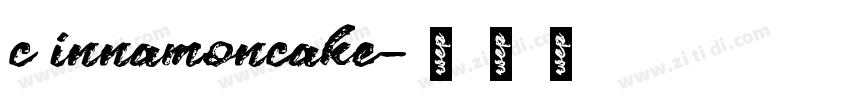 c innamoncake字体转换